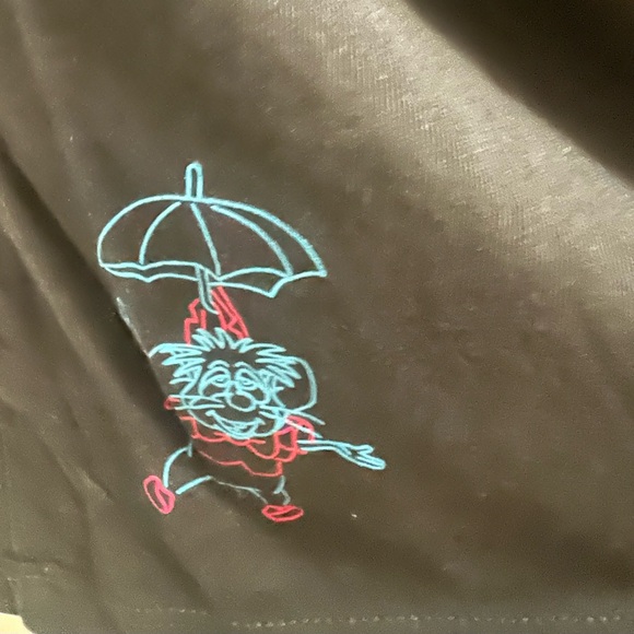 Vintage Disney UT Alice In Wonderland Time Can Be Funny In Dreams Black T- Shirt - Picture 5 of 6